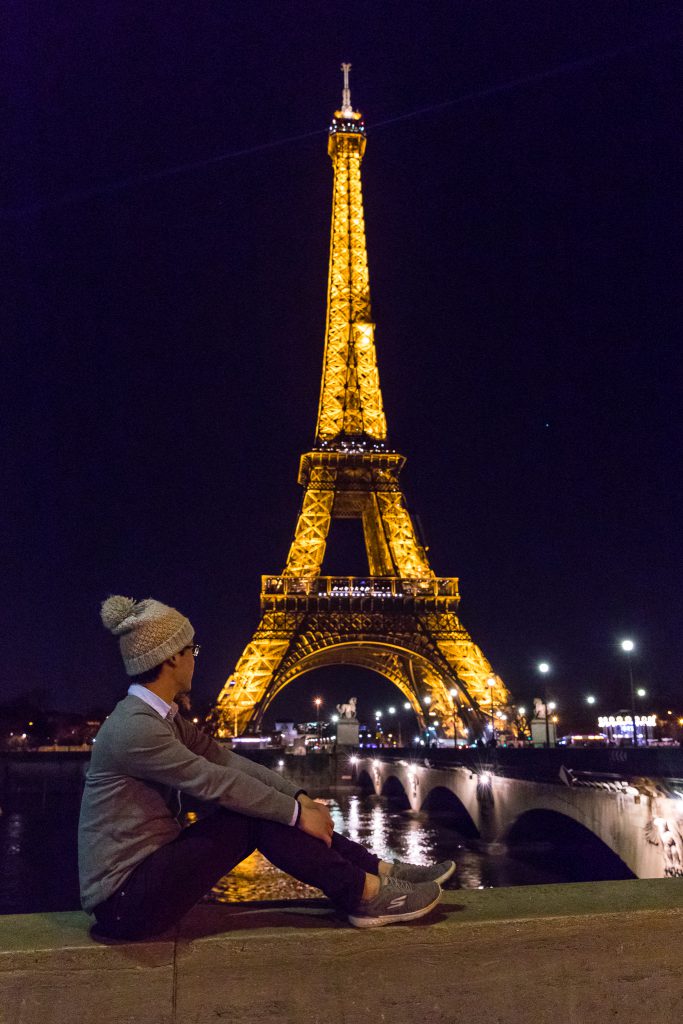 Charles with Eiffel Tower